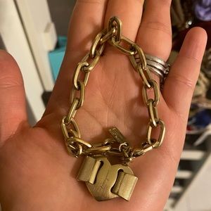 Ferragamo heart charm bracelet